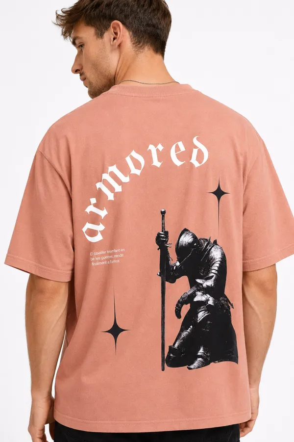 Rose_Pink_Armored_Printed_Cotton_T-Shirt_For_Men