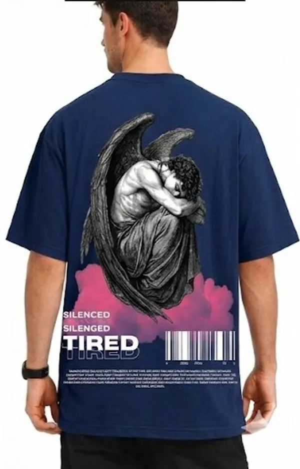Navy_Silenced_Printed_Cotton_T-Shirt_For_Men