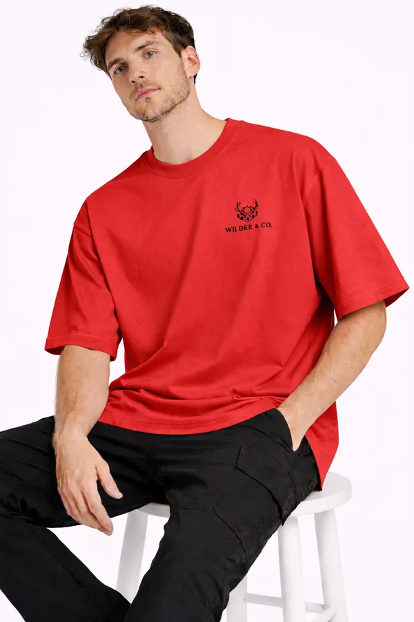 Red_Cotton_T-Shirt_For_Men