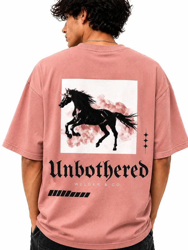 Rose_Pink_Unbothered_Printed_Cotton_T-Shirt_For_Men