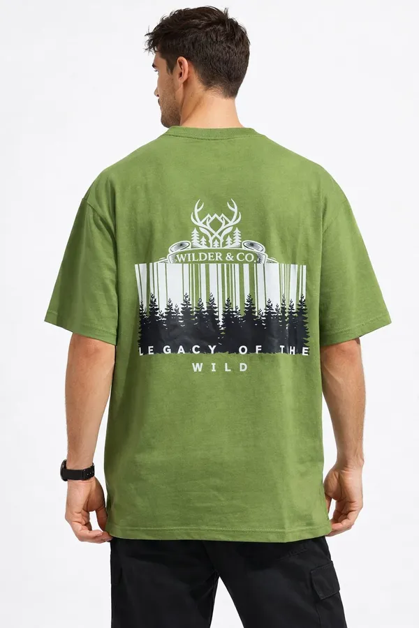 Army_Green_Legacy_of_The_Wild_Printed_Cotton_T-Shirt_For_Men
