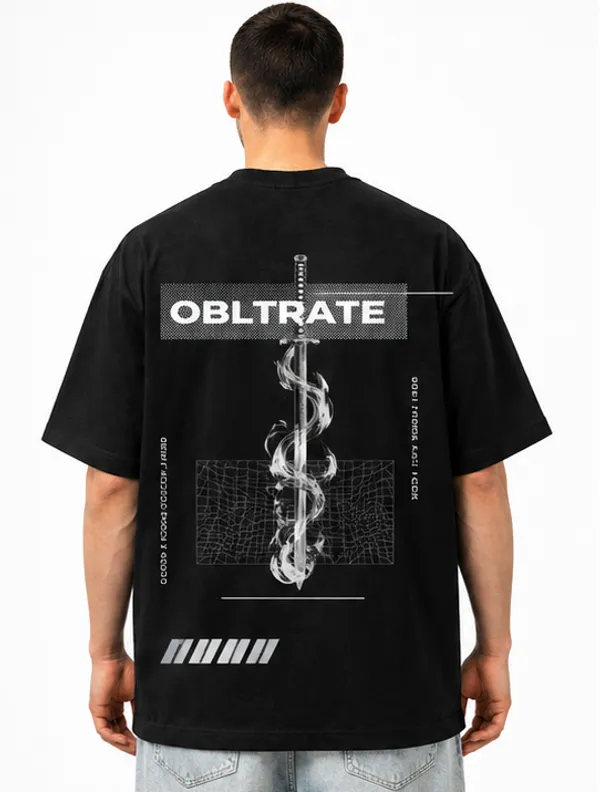 Black_Obliterate_Printed_Cotton_T-Shirt_For_Men