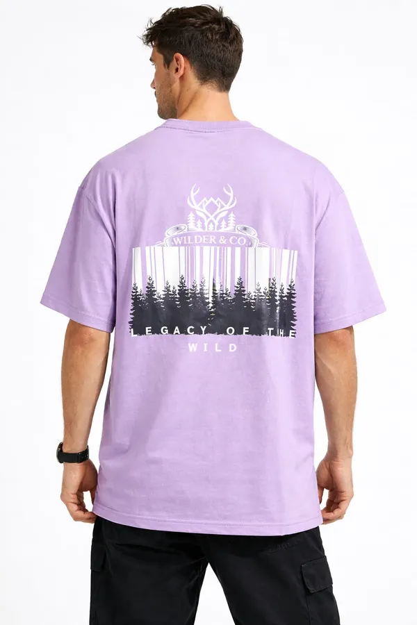 Lavender_Legacy_of_The_Wild_Printed_Cotton_T-Shirt_For_Men