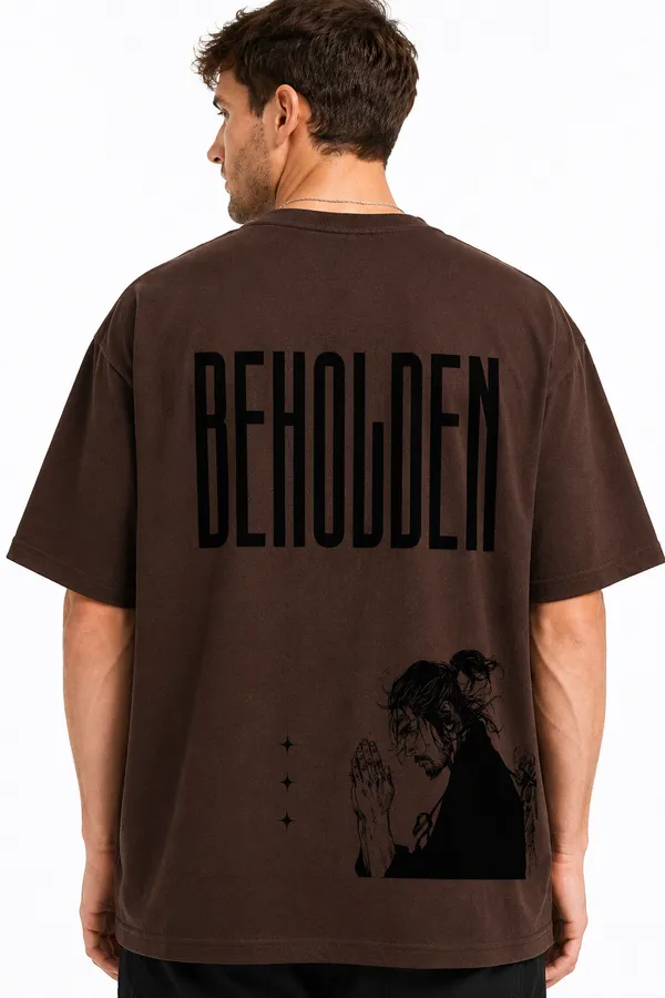 Dark_Brown_Beholden_Printed_Cotton_T-Shirt_For_Men