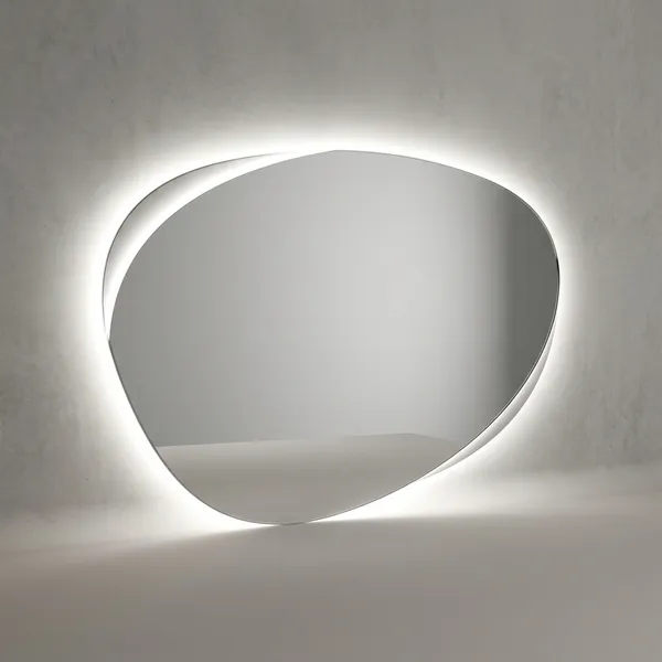 White_Glass_&_Metal_Led_Bathroom_Mirror_For_Home_Decor