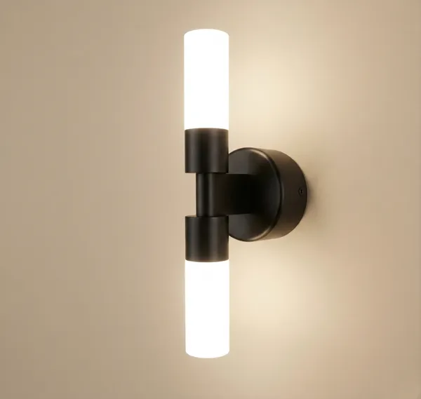 White_And_Black_Metal_&_Glass_Wall_Sconce_Light_For_Home_Decor