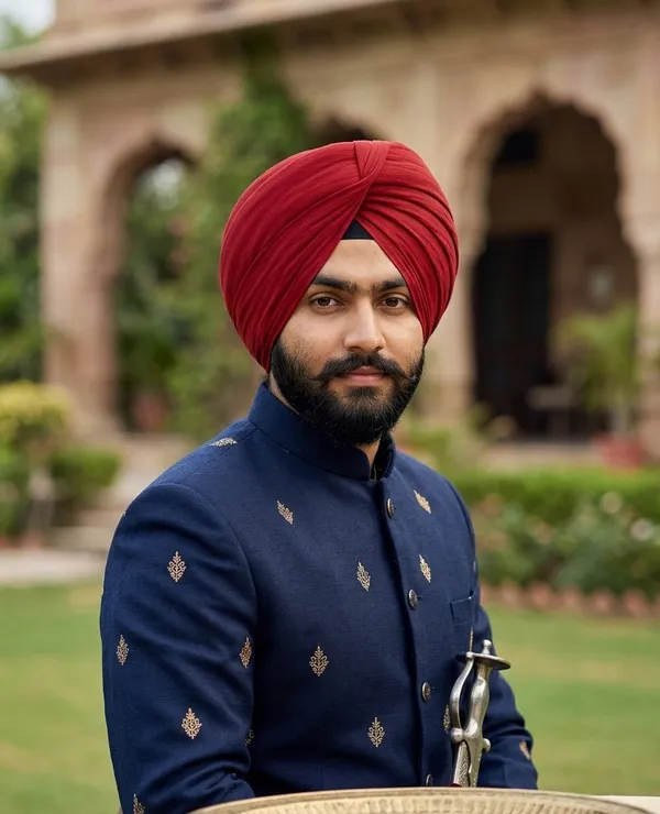 Redish_Mahroon_Full_Voile_Traditional_Turban_Cloth_For_Men