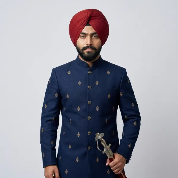 Redish_Mahroon_Full_Voile_Traditional_Turban_Cloth_For_Men