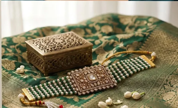 Green_Kundan_Pearl_Beaded_Waist_Belt_for_Women
