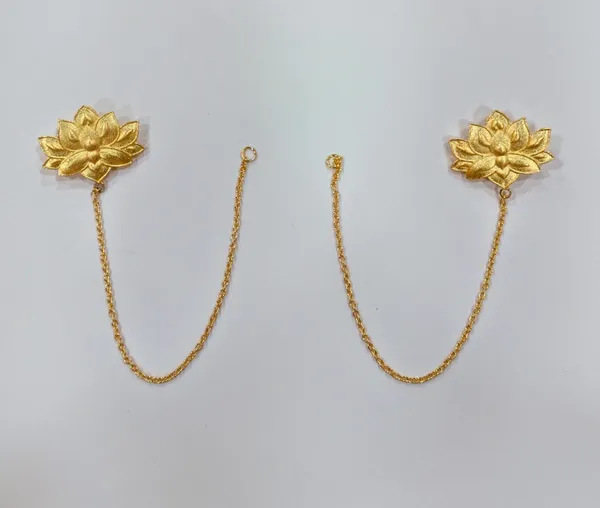 Golden_Lotus_Flower_Earrings