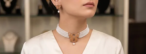 White_Pearl_Multi-Strand_Butterfly_Choker_Necklace_Set_for_Women