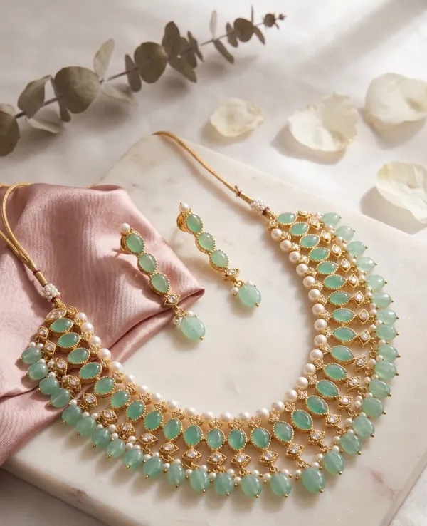 Green_Gold_Plated_Kundan_Pearl_Statement_Necklace_Set_for_Women