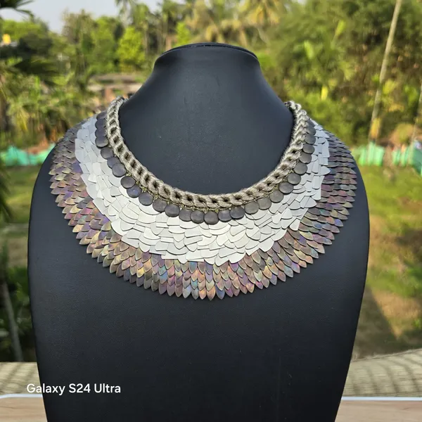 Elegant_Multi-Layer_Coin_Necklace_Set_-_Antique_Silver_Finish