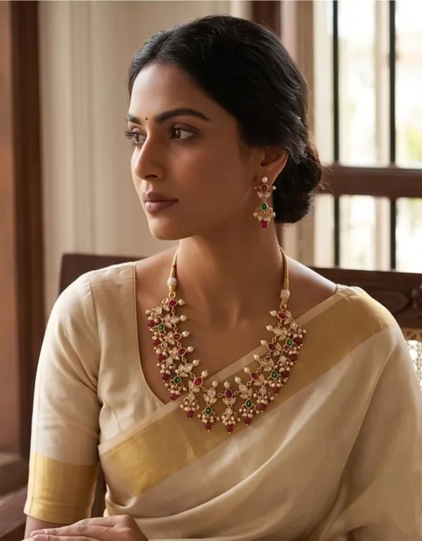Gold_Kundan_Ruby_Emerald_Pearl_Necklace_Set_for_Women