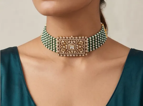 Green_Kundan_Pearl_Beaded_Waist_Belt_for_Women