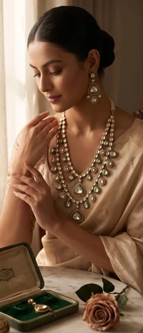 Gold_Kundan_Multi_Layer_Necklace_and_Earring_Set_for_Women