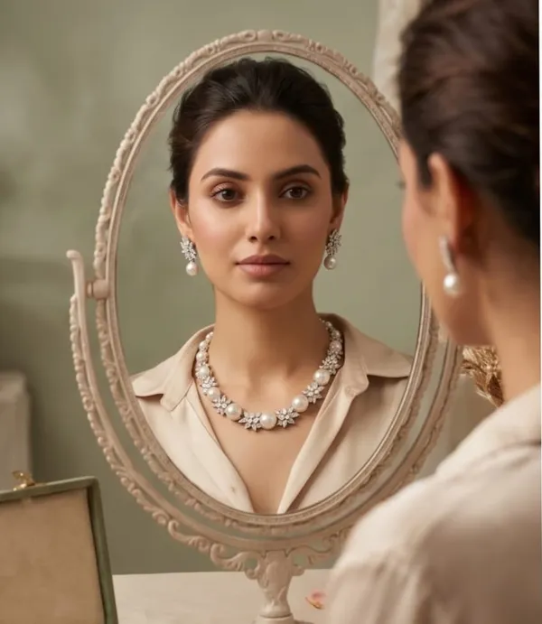 Silver_Pearl_Floral_Statement_Necklace_and_Earrings_Set_for_Women