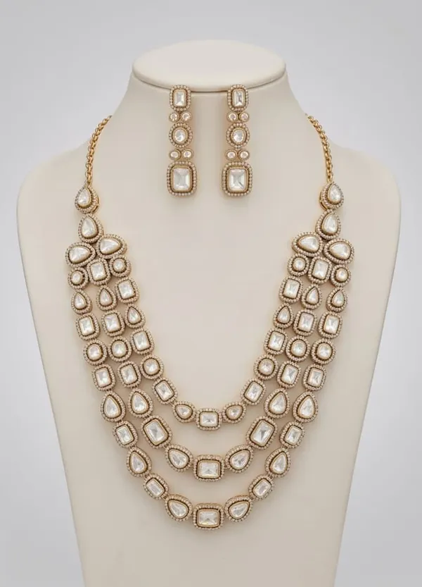 Antique_Mossanite_Kundan_Multi_Layer_Necklace_Set_for_Women