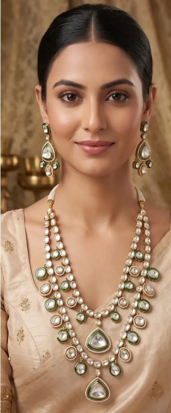 Gold_Kundan_Multi_Layer_Necklace_and_Earring_Set_for_Women