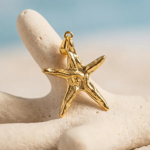 Golden_Starfish_Charm_Pendant