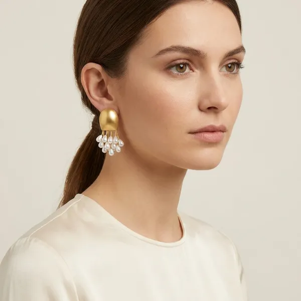 Elegant_Gold-Tone_Jellyfish_Earrings_With_Pearl_Drops