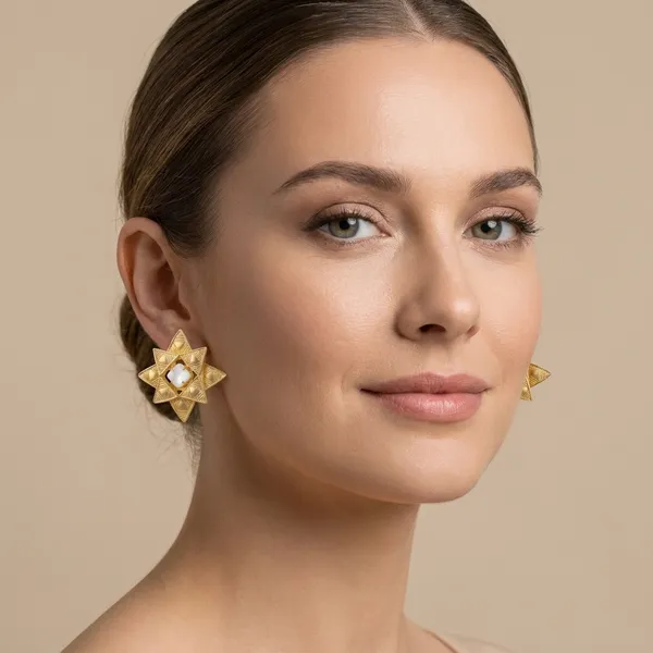 Gold-Toned_Star-Shaped_Ethnic_Earrings