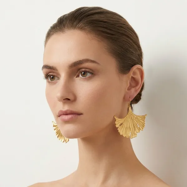 Gold-Plated_Ginkgo_Leaf_Dangle_Earrings