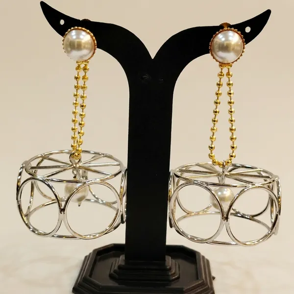 Gold-Tone_Pearl_Drop_Earrings_With_Cage_Design