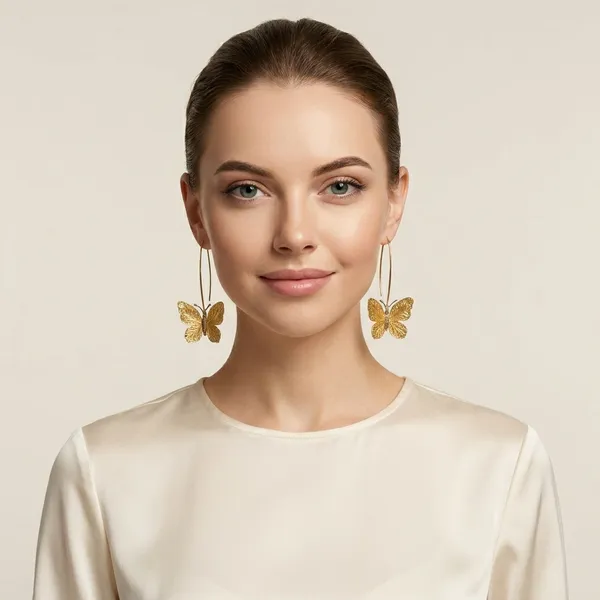 Gold_Plated_Butterfly_Dangle_Earrings