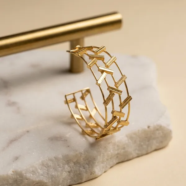Gold-Toned_Geometric_Earrings