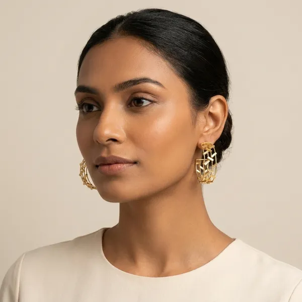 Gold-Toned_Geometric_Earrings