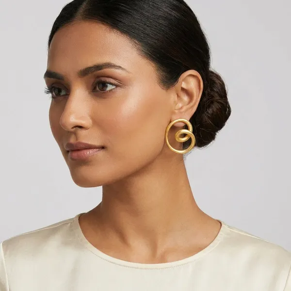 Gold-Toned_Double_Circle_Spiral_Stud_Earrings_For_Women