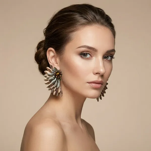 Metallic_Wing_Earrings_With_Crystal_Center_-_Statement_Jewelry
