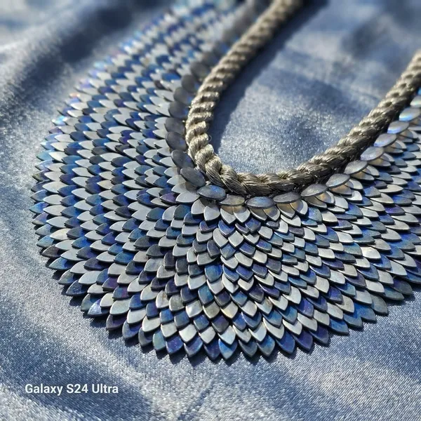 Blue_And_White_Beaded_Statement_Necklace