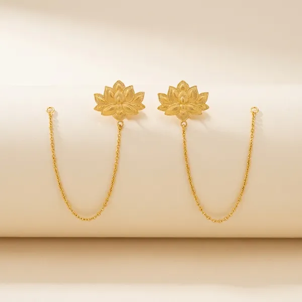 Golden_Lotus_Flower_Earrings
