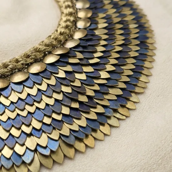 Blue_And_Gold_Layered_Statement_Necklace