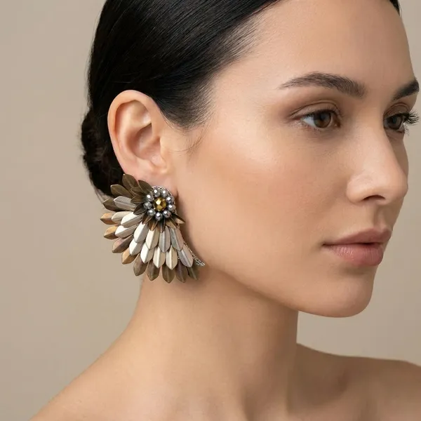 Floral_Statement_Earrings_With_Crystal_Center