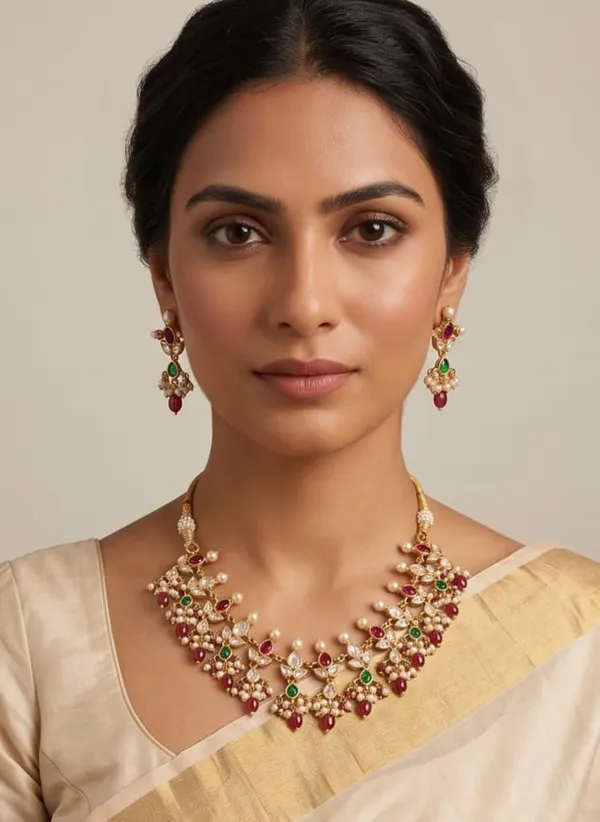 Gold_Kundan_Ruby_Emerald_Pearl_Necklace_Set_for_Women