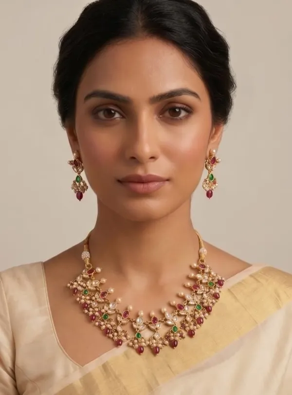 Gold_Kundan_Ruby_Emerald_Pearl_Necklace_Set_for_Women