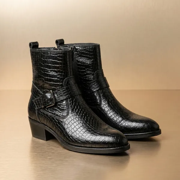 Black_Real_Leather_Casual_Wear_Chelsea_Boots_For_Women