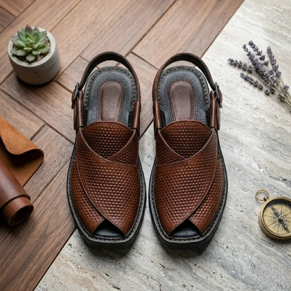 Brown_Real_Leather_Casual_Wear_Sandals_For_Men
