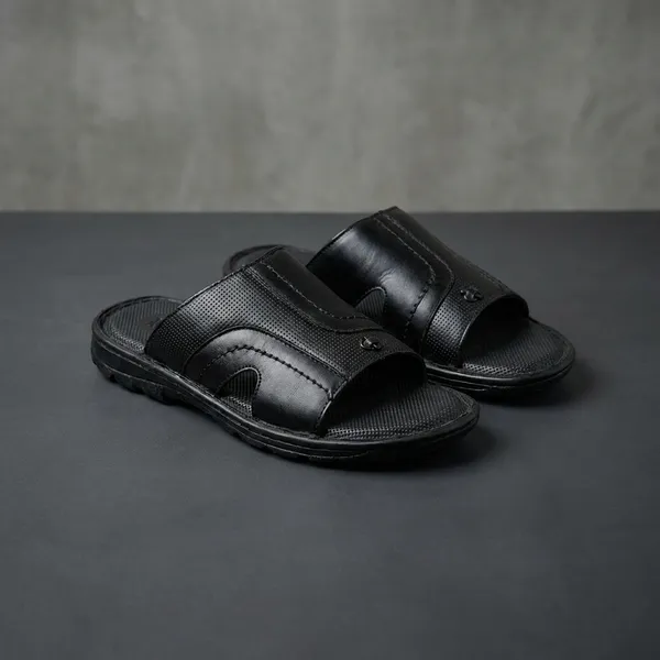 Black_Real_Leather_Casual_Wear_Sandals_For_Men