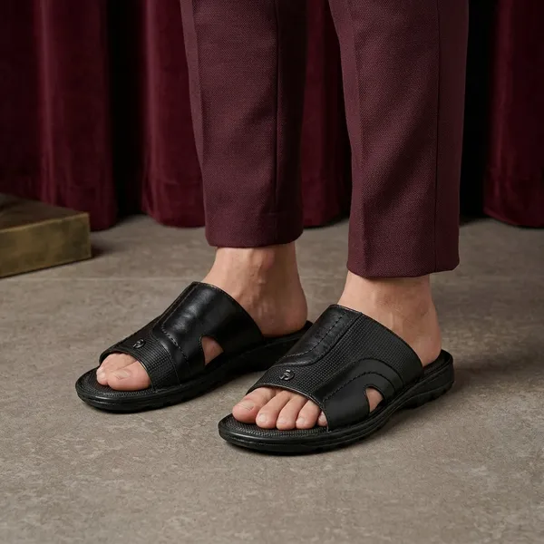 Black_Real_Leather_Casual_Wear_Sandals_For_Men