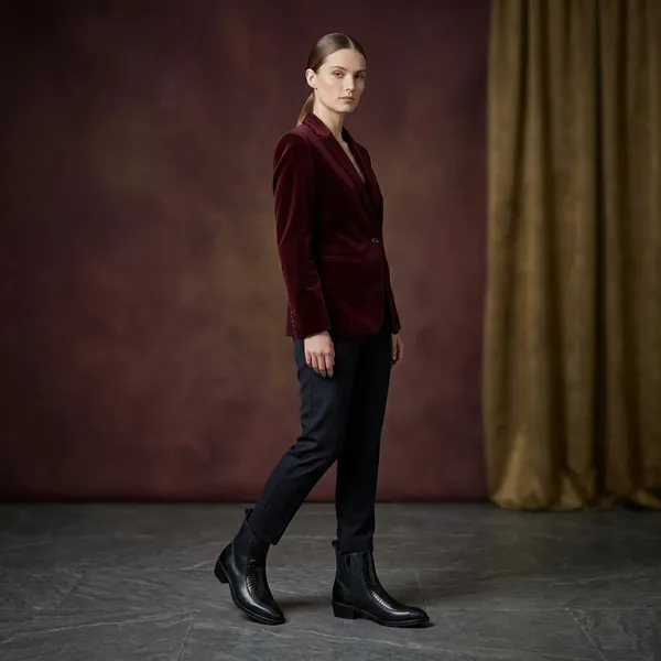 Black_Real_Leather_Casual_Wear_Ankle_Boots_For_Women