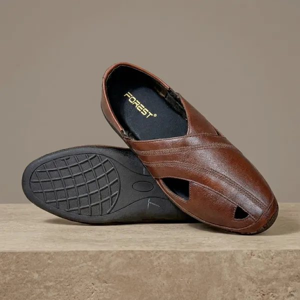 Brown_Real_Leather_Casual_Wear_Sandals_For_Men