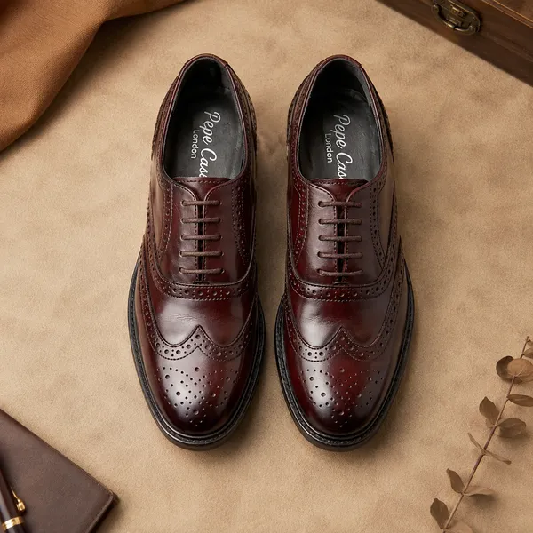 Brown_Real_Leather_Formal_Wear_Oxford_Shoes_For_Men