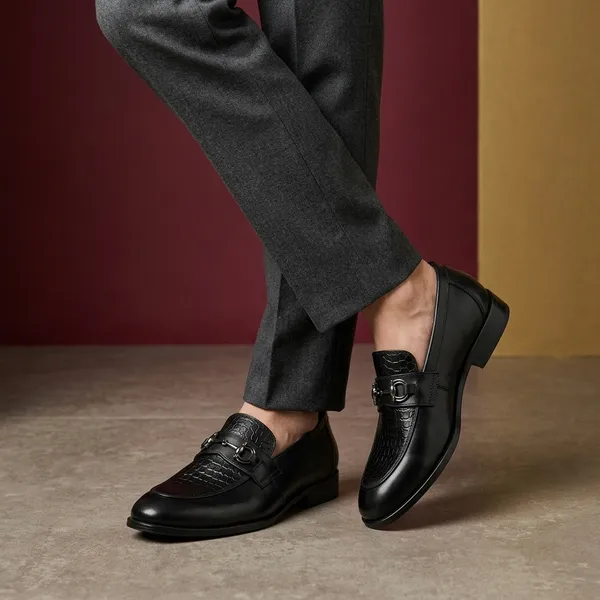 Black_Real_Leather_Formal_Wear_Loafers_For_Men