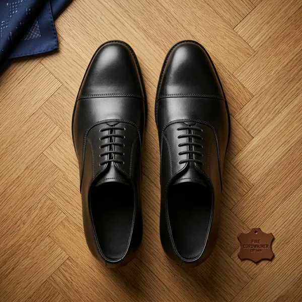 Black_Real_Leather_Formal_Wear_Oxford_Shoes_For_Men