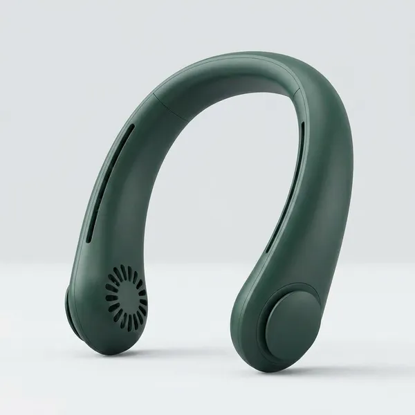 Green_Abs_Plastic_Portable_Neck_Fan