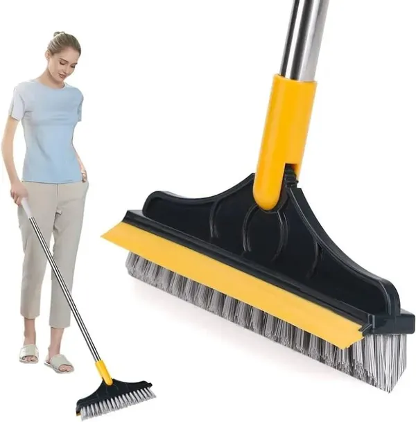 Yellow_Stainless_Steel_2_In_1_Scrape_Floor_Scrubbing_Brush_(Pack_Of_2)